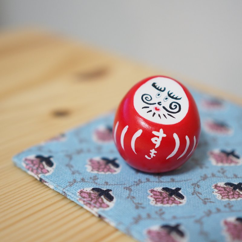 confession daruma - 公仔/玩偶 - 黏土 紅色