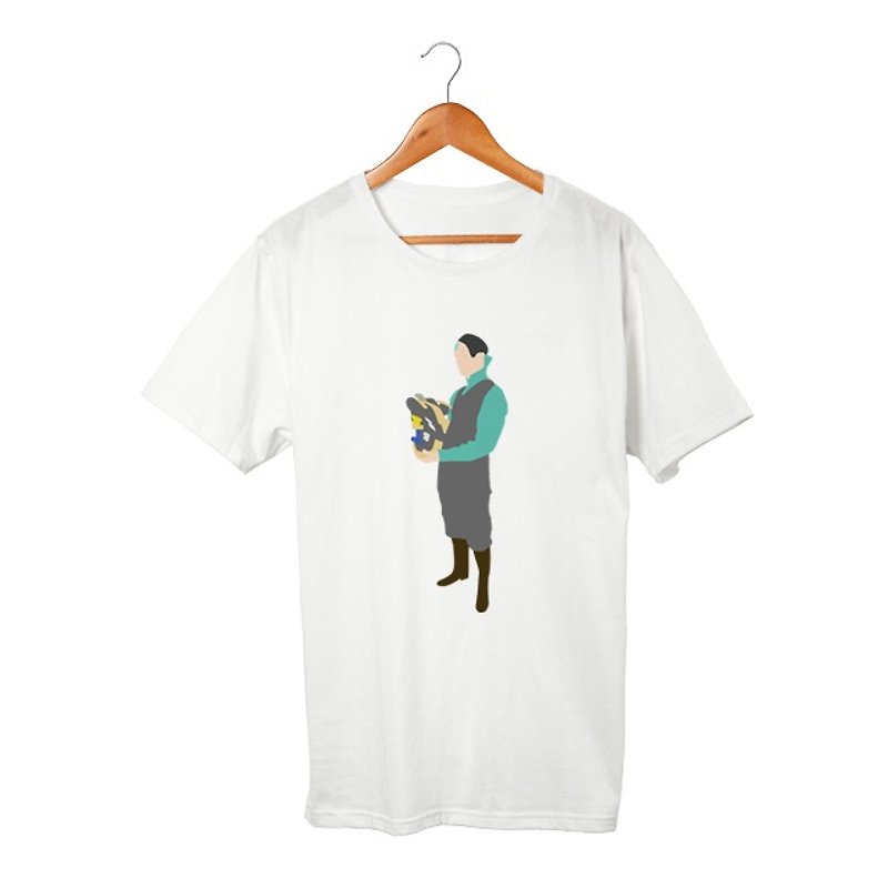 Zorg #3 T-shirt - เสื้อฮู้ด - ผ้าฝ้าย/ผ้าลินิน ขาว