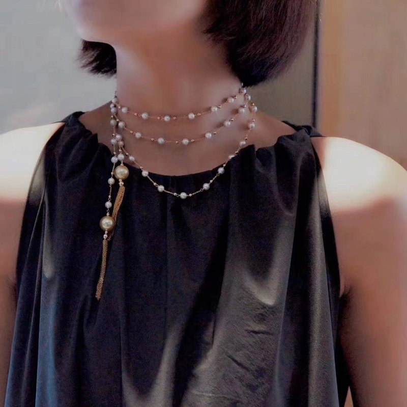 ENDRO ACC 魔力珍珠項鍊 - 項鍊 - 珍珠 白色