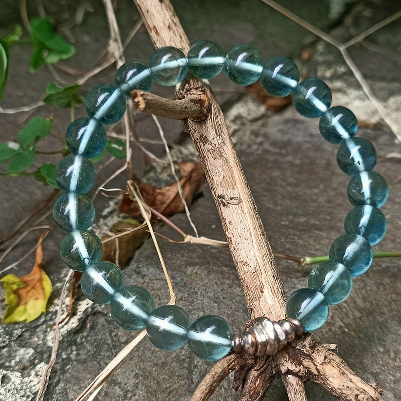 藍螢石純銀手鏈 - 手鍊/手環 - 寶石 綠色