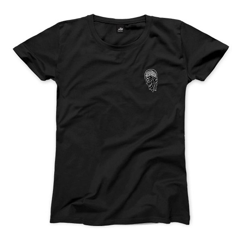 Infection - Black - Women T-shirt - เสื้อยืดผู้หญิง - ผ้าฝ้าย/ผ้าลินิน สีดำ