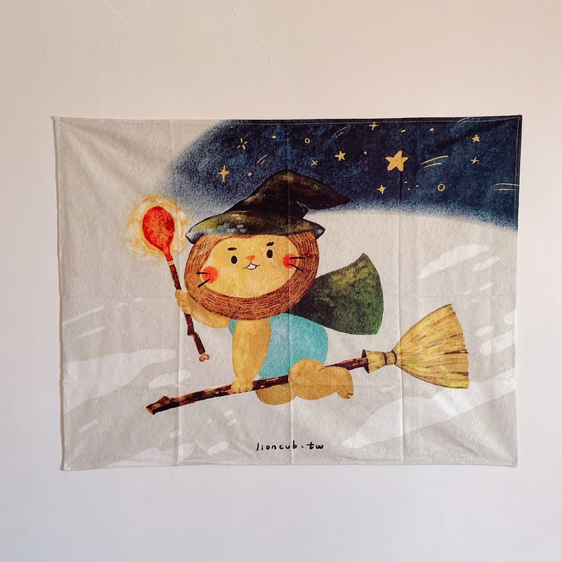 Magic Lion Hanging Cloth | Home Decoration Drapery Accessories - โปสเตอร์ - เส้นใยสังเคราะห์ 