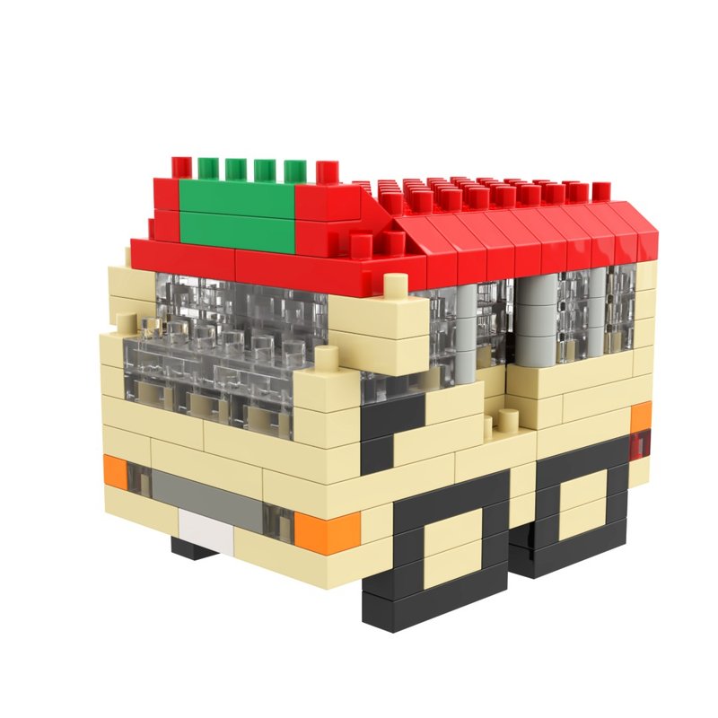 Archbrick Mini Hong Kong レッド Minibus レッド VAN Micro Building Blocks - 置物 - プラスチック 多色