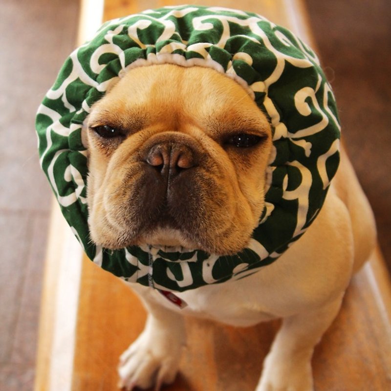 Dog headgear ☆ Arabesque thief dog Zura ☆ Dog wig [Thief of Japan] - Clothing & Accessories - Cotton & Hemp Green