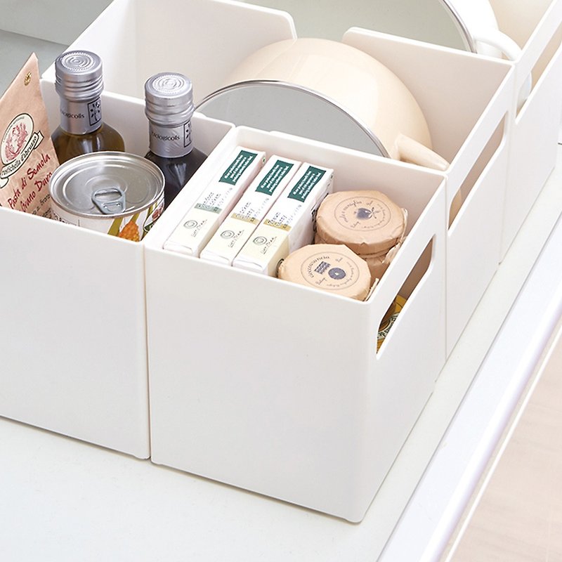 Japan Tianma kitchen series square cabinet drawer with ABS storage basket-width 15CM-3 into - กล่องเก็บของ - พลาสติก ขาว
