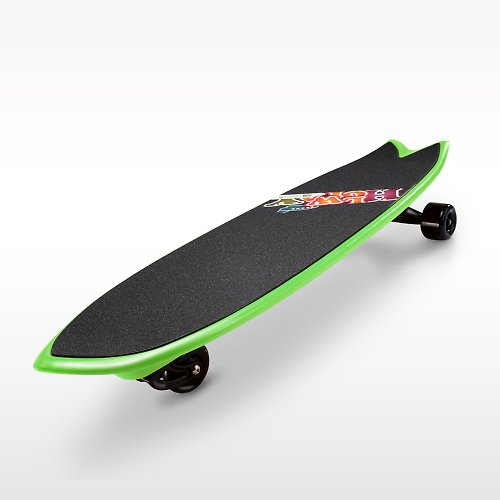 哈樂維創意休閒 三輪衝浪滑板 SURF SKATE(樂活綠) 附背袋 極限運動 滑板