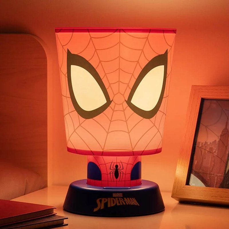 Marvel 漫威 蜘蛛人 SpiderMan 桌上檯燈 夜燈 USB電池兩用 26CM - 燈具/燈飾 - 其他材質 