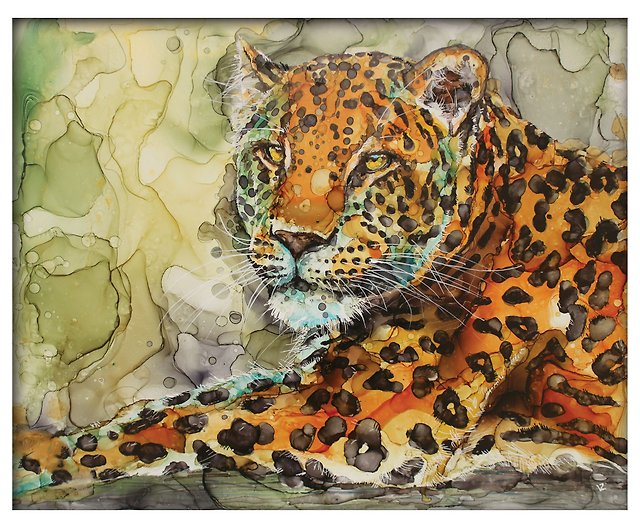 虎の絵 3D ヒョウ 豹 | energysource.com.br
