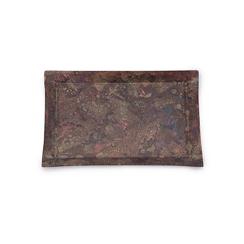 tone square Bronze color plate red copper (S) - Items for Display - Copper & Brass Brown