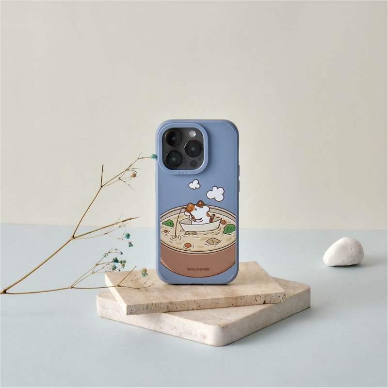 NEKO OJIMEOW Paper Boat Gumbo Canyon Powerful MagSafe iPhone Case - เคส/ซองมือถือ - ซิลิคอน หลากหลายสี