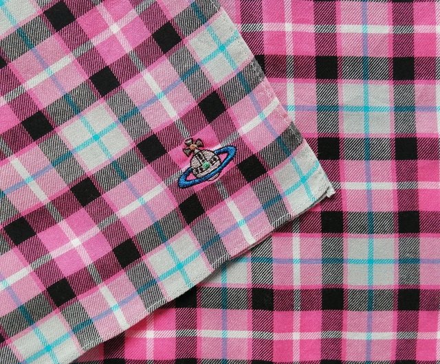 Vivienne ハンカチ Vivienne Westwood ヴィンテージ ハンカチ チェック ピンク 18.5