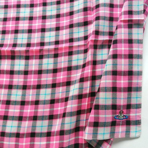 Vivienne Westwood ヴィンテージ ハンカチ チェック ピンク 18.5