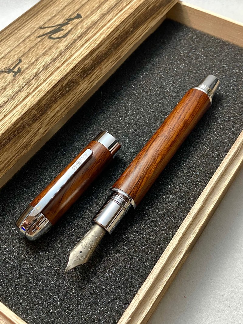 3952老山羊-大鵬灣 紫檀木 書法鈦尖鋼筆 - 鋼筆 - 其他材質 