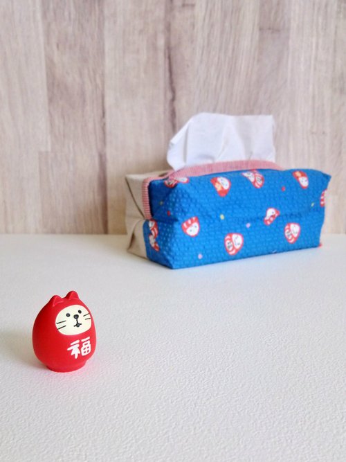 オーダー専用★ティッシュカバー♪ストラップタイプ 夏限定!【ITS/コアティッシュカバー】バブルクロスタンブラーブルーが