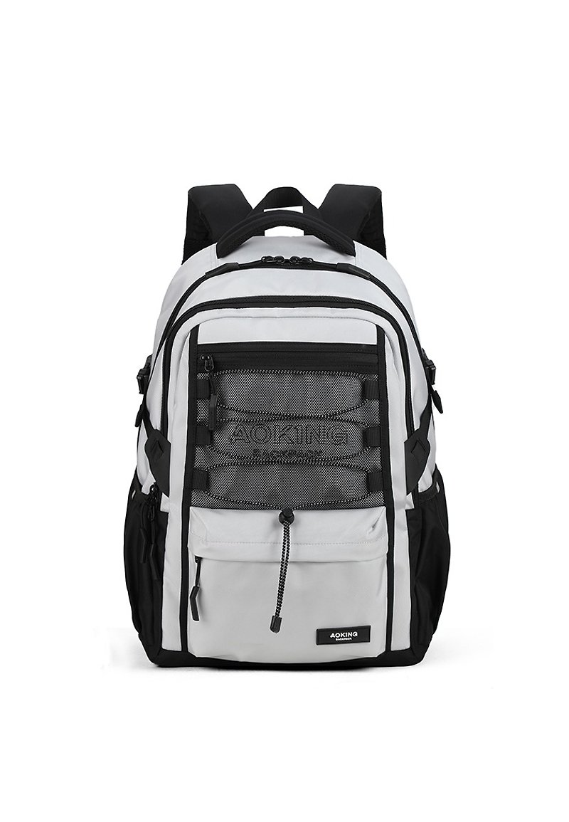 Upgraded Ergonomic Backpack School Bag Lightweight Massage Shoulder Backpack - กระเป๋าเป้สะพายหลัง - วัสดุอีโค สีเทา