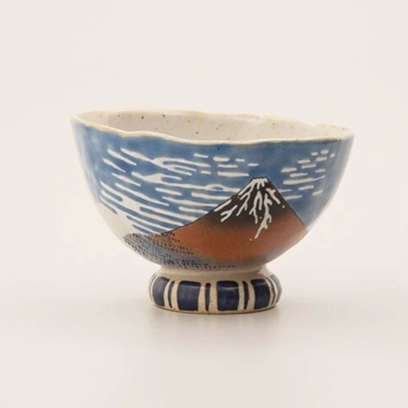 Kutani Ware - Cup of Hokusai Kaifeng Kuaiqing - Bowls - Porcelain Blue