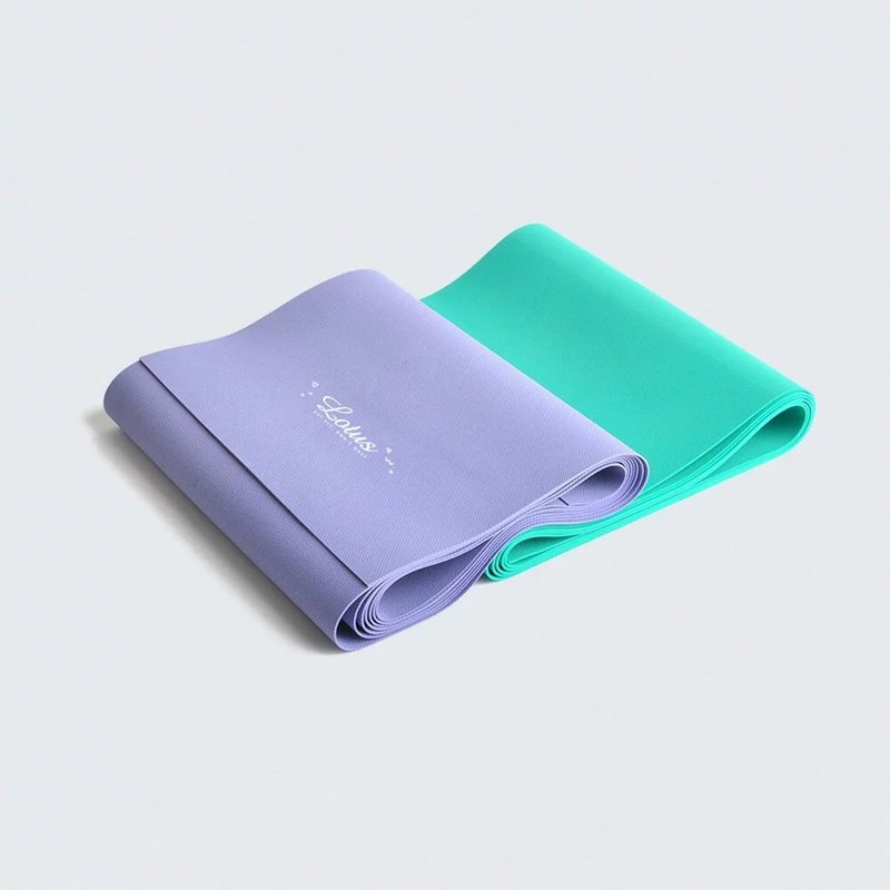 Taiwan-made double-sided 3D embossed anti-slip yoga stretch band - อุปกรณ์ฟิตเนส - ยาง สีม่วง