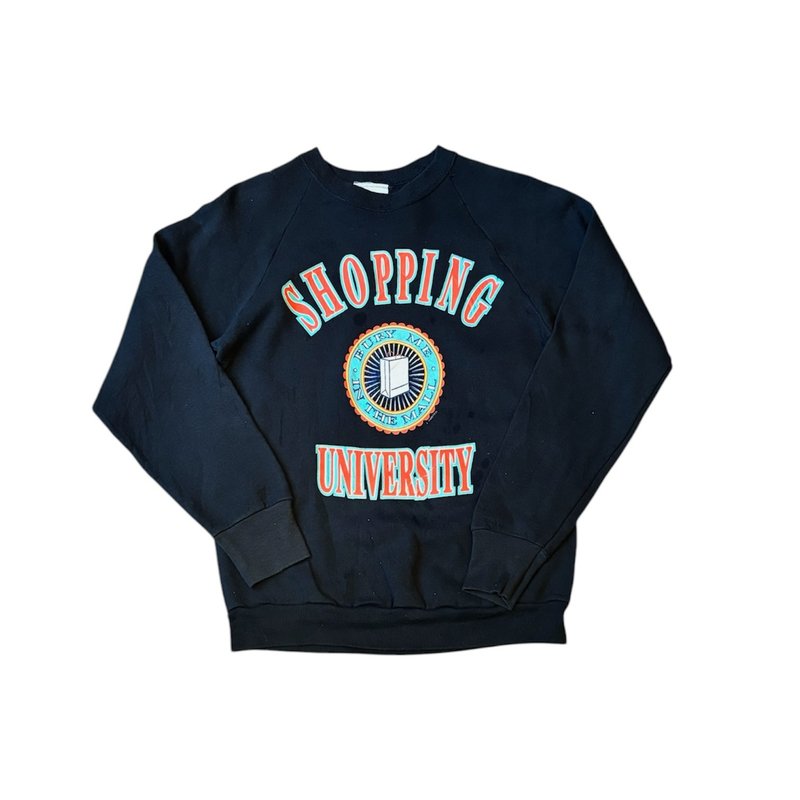 美國古著Shopping University sweatshirt - 帽T/大學T - 棉．麻 多色