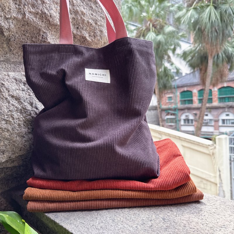NAMICHI 燈芯絨 布袋 tote bag 現貨 - 側背包/斜背包 - 其他材質 