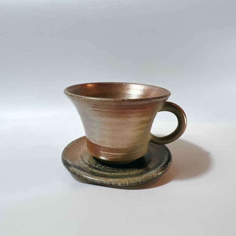 柴燒咖啡杯組 / 花茶杯組  / 小平凡手作 - 茶壺/茶杯/茶具 - 陶 