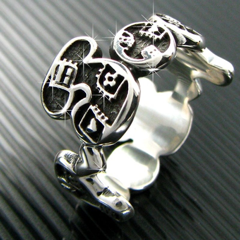Customized. 925 Sterling Silver Jewelry RSNT00046-Style Name Ring - แหวนทั่วไป - โลหะ 