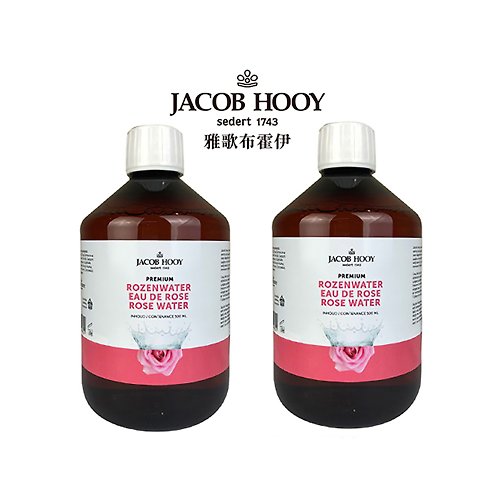 JACOB HOOY 雅歌布霍伊台灣總代理 Jacob Hooy雅歌布霍伊 | 盈潤玫瑰花水500ML(買一送一)