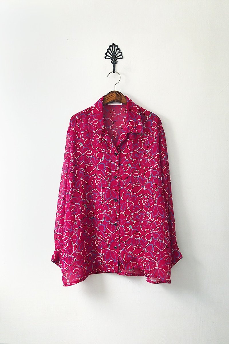 Banana Flyin '| vintage | long-sleeved shirt - เสื้อผู้หญิง - ผ้าฝ้าย/ผ้าลินิน 