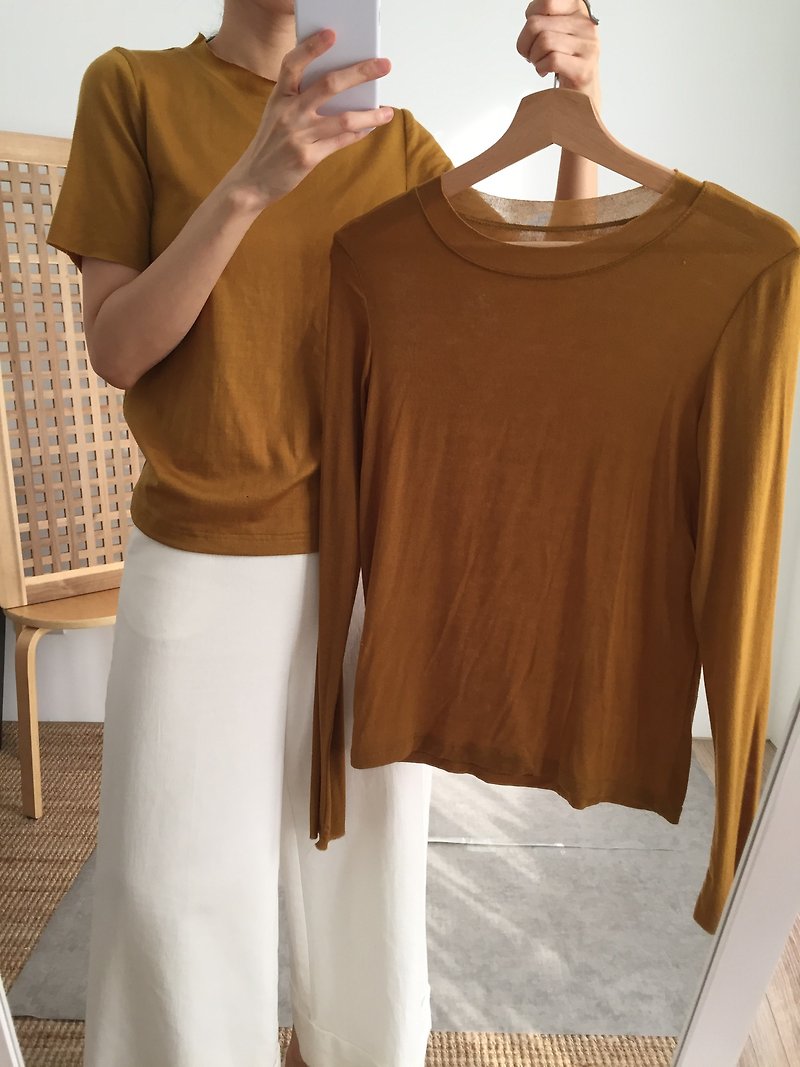 Noor Top raw long-sleeved cotton TS sample - เสื้อยืดผู้หญิง - ผ้าฝ้าย/ผ้าลินิน 