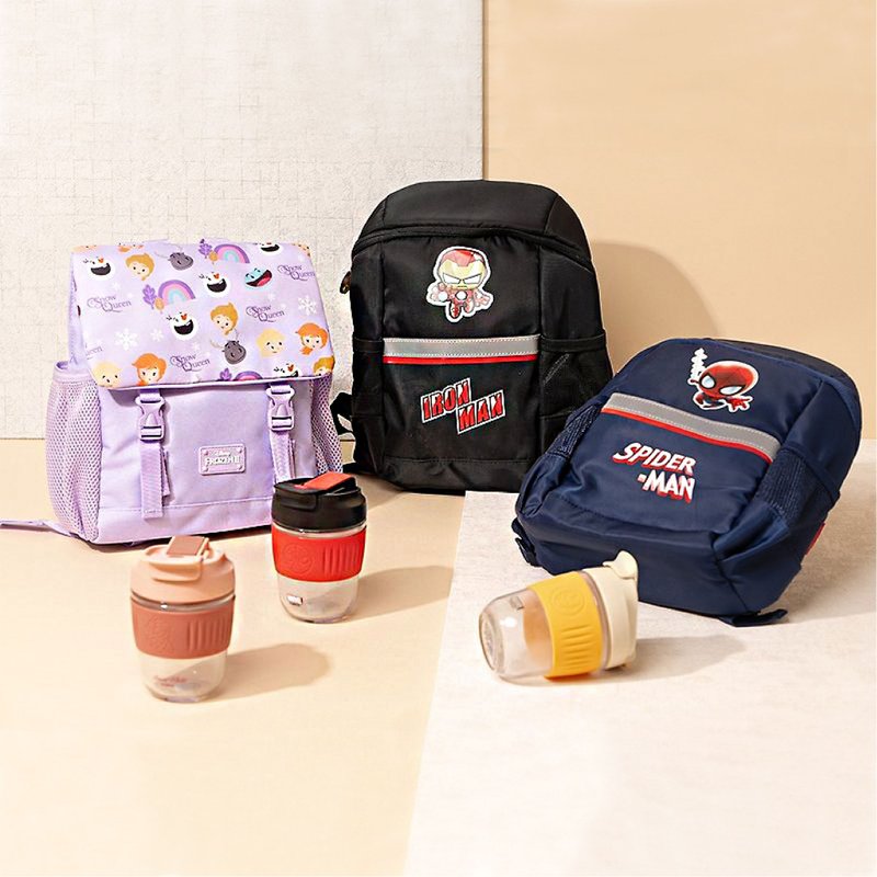 Disney/Marvel Children's School Fun 2-piece Set Frozen Iron Man Spider-Man Casual Children's Bag - กระเป๋าเป้สะพายหลัง - วัสดุอื่นๆ 