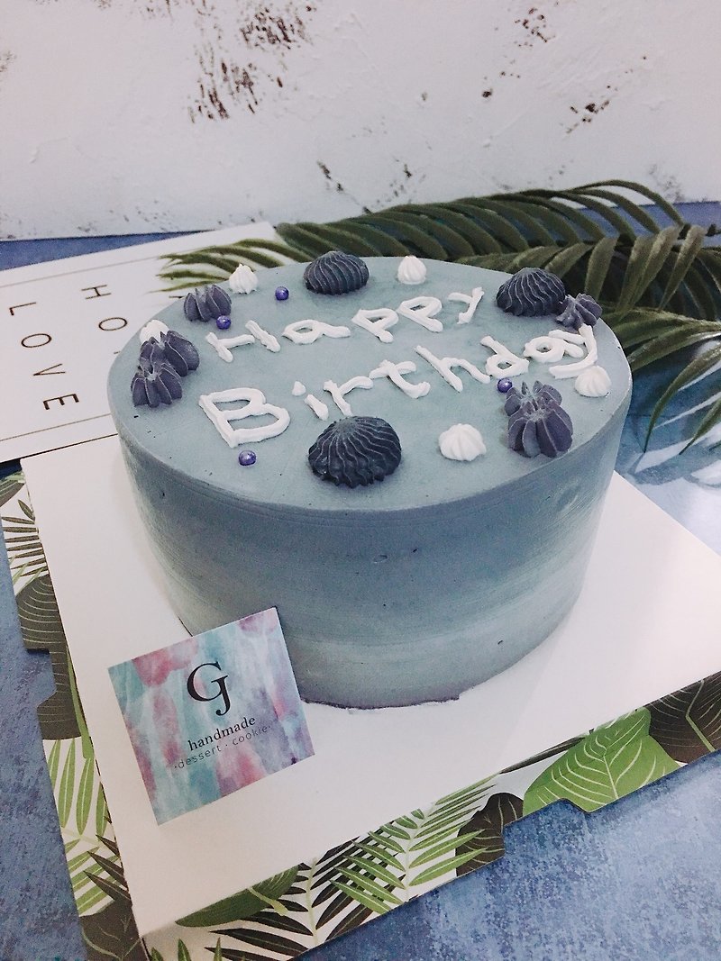 GJ private dim sum maker made cake blueberry flavor 6吋 - Cake & Desserts - Fresh Ingredients Multicolor