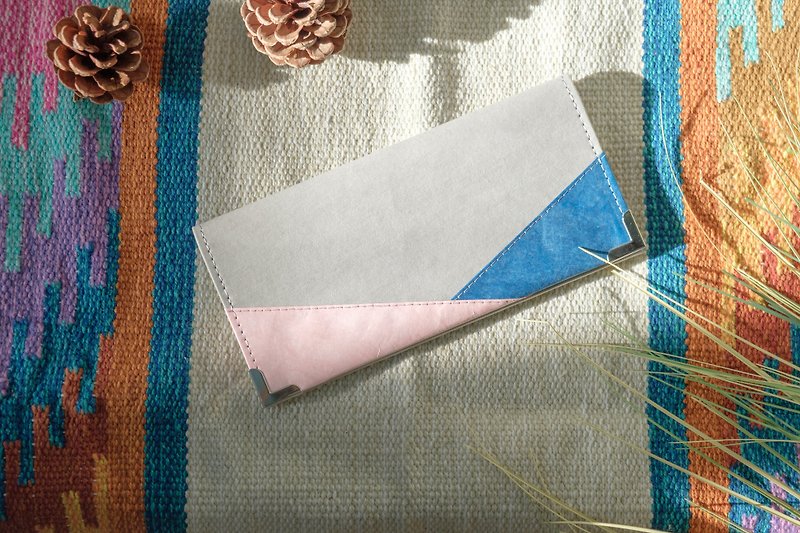 【紙造可能】 集色 patchwork 系列 長款錢包 - 長短皮夾/錢包 - 紙 