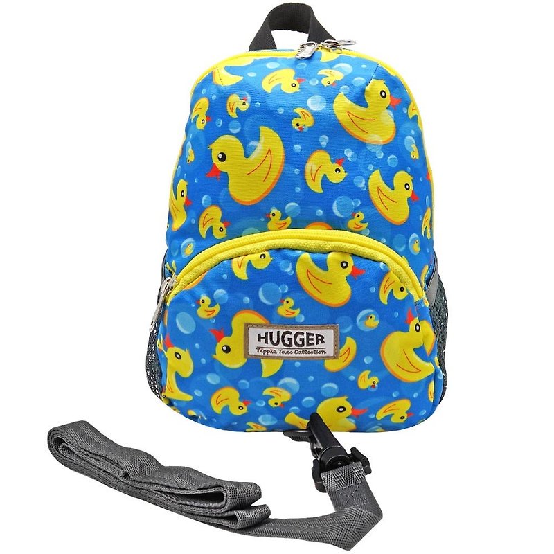 HUGGER Anti-lost Backpack Yellow Duckling Childlike Colorful Graffiti - กระเป๋าสะพาย - ไนลอน สีเหลือง