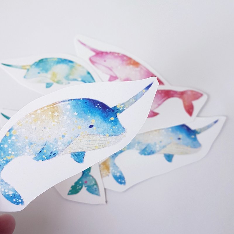 Sugar Whale Sticker Set - Stickers - Paper Pink