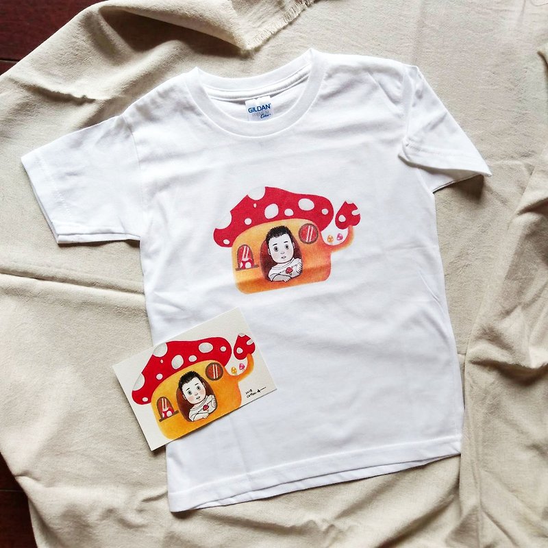 Add custom products: pure cotton white T (short-sleeved children) - เสื้อยืด - ผ้าฝ้าย/ผ้าลินิน ขาว