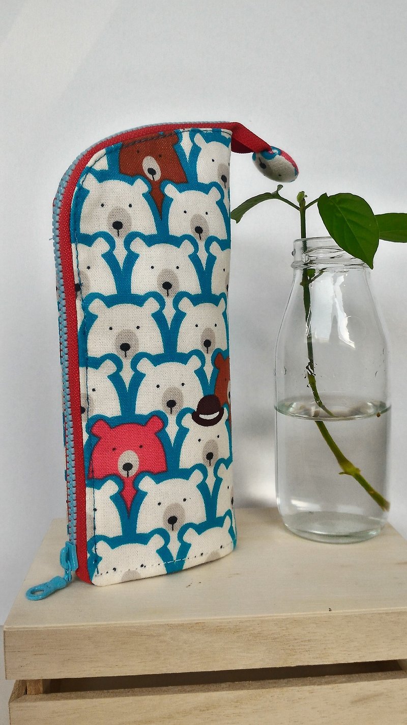 Lots of bear upright pencil cases-exchange gifts on graduate day - Pencil Cases - Cotton & Hemp 
