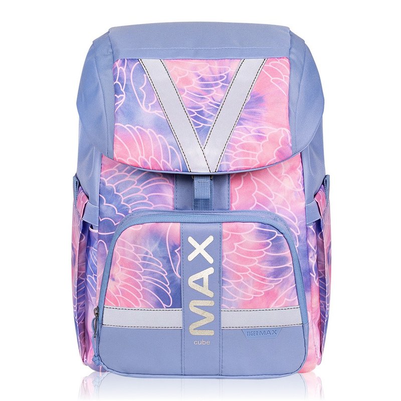 MAX酷玩 超輕量護脊書包Pro 2S-羽翼粉紫 筆電可 下拉式磁扣 - 後背包/背包/書包 - 防水材質 藍色