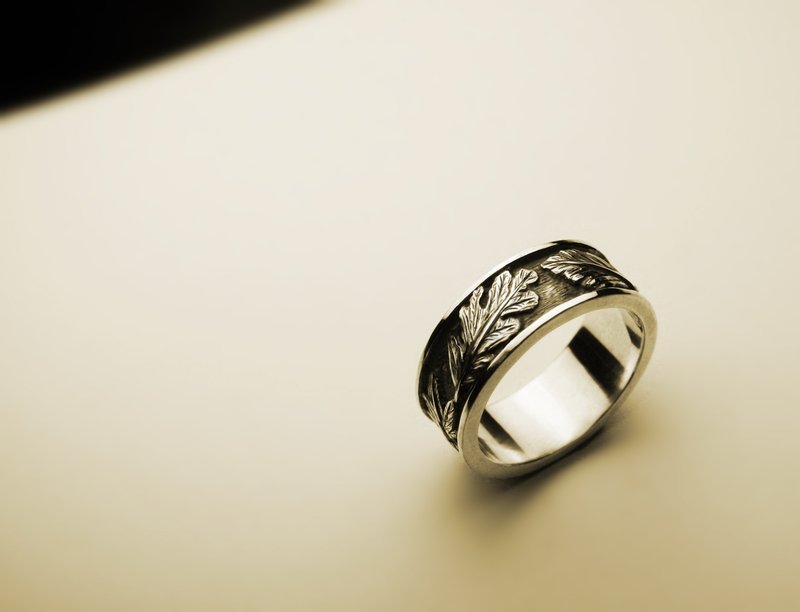 leaf ring - General Rings - Other Metals Silver