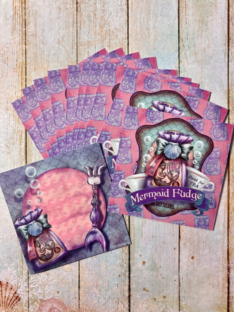 スクエアメモペーパー-Mermaid Fudge- - 信封/信紙 - 紙 粉紅色