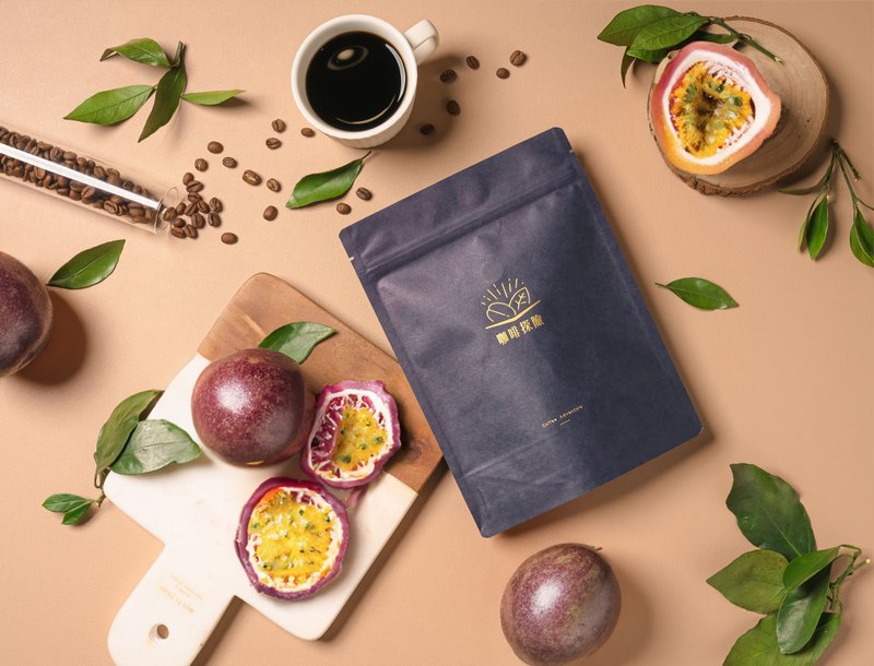 哥斯大黎加 芒果莊園 百香蜜處理 咖啡豆200g/100g - 咖啡/咖啡豆 - 其他材質 咖啡色