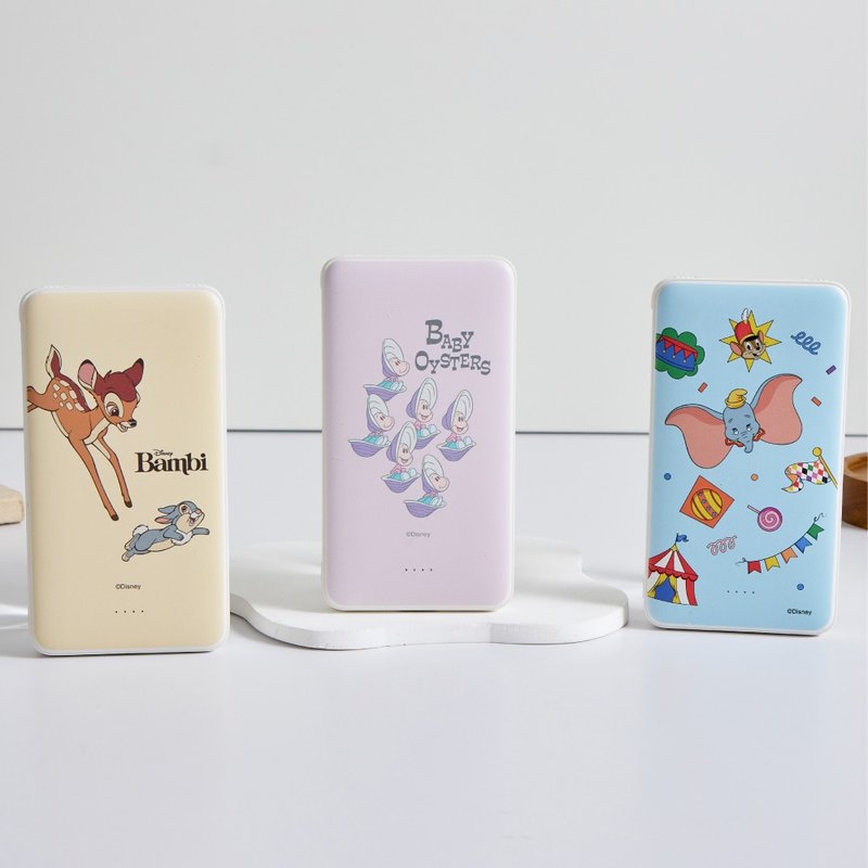Disney經典-牡蠣寶寶們雙線快充10000mAh行動電源 - 行動電源/充電線 - 塑膠 多色
