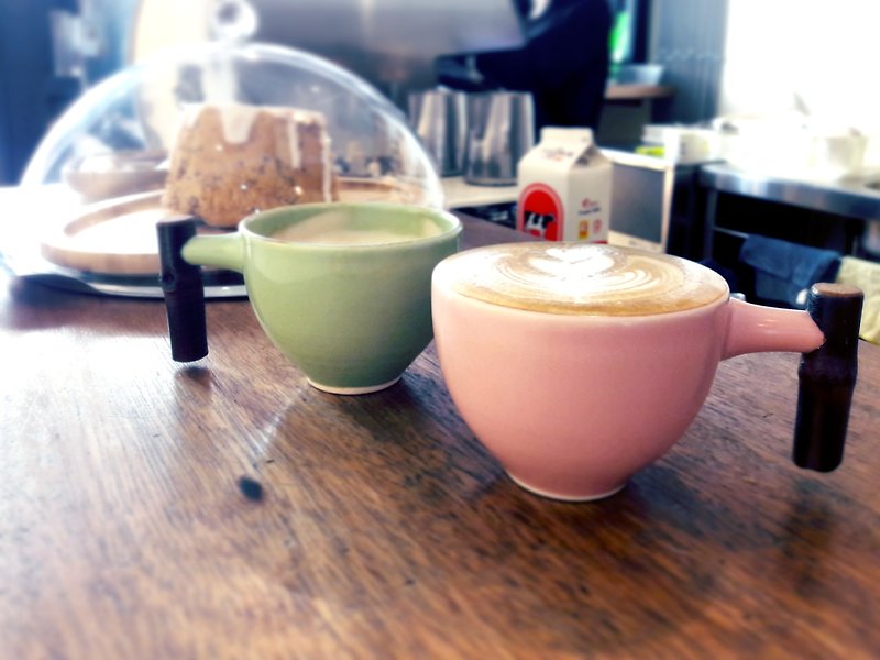 台湾ゲストブルーラブコーヒー友情コーヒーはあなたにコーヒー良い複式簿記ペアカップグループを持っています - マグカップ - 陶器 