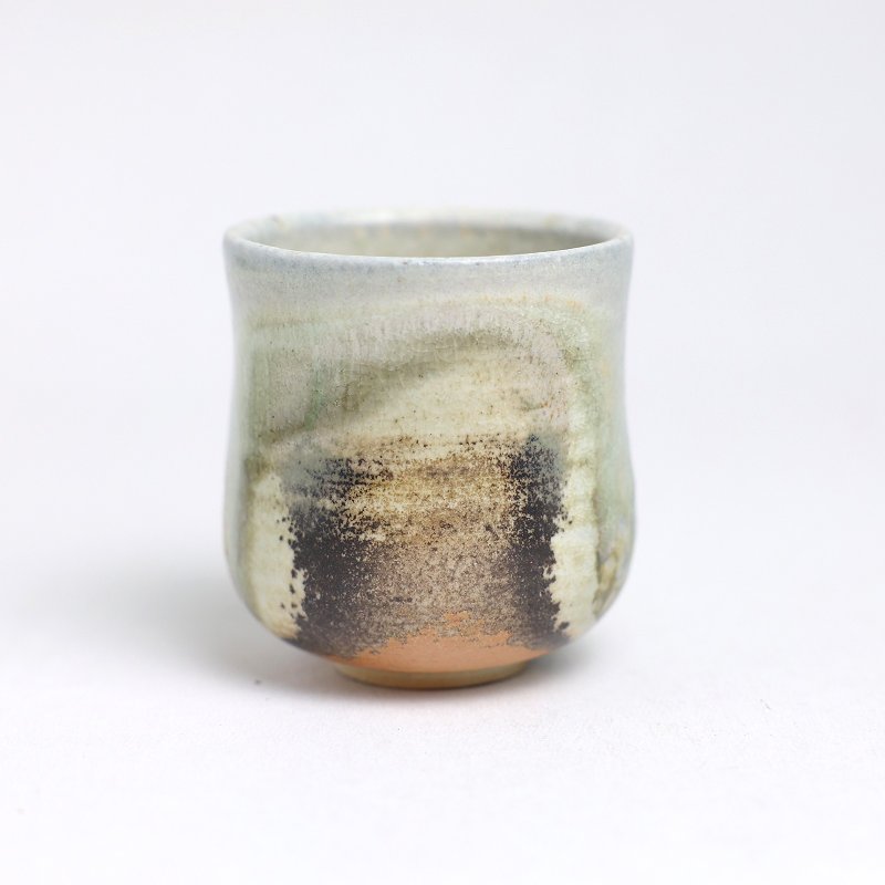 明芽窯 | 柴燒青瓷落灰水杯 自然落灰 杯子 陶杯 茶杯 蒐藏品 H9 - 茶壺/茶杯/茶具 - 陶 透明