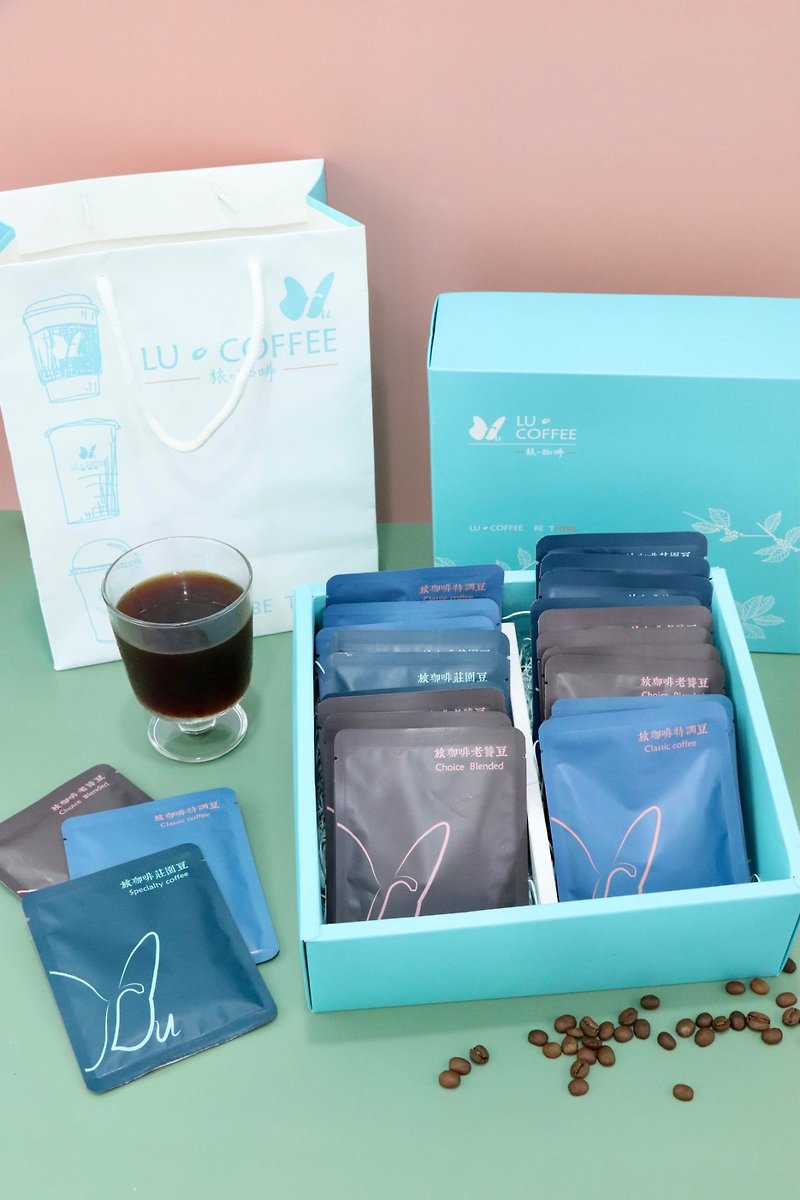 【Lu Coffee義式咖啡濃縮液隨身包】 綜合濃縮液禮盒(24入) - 咖啡/咖啡豆 - 濃縮/萃取物 