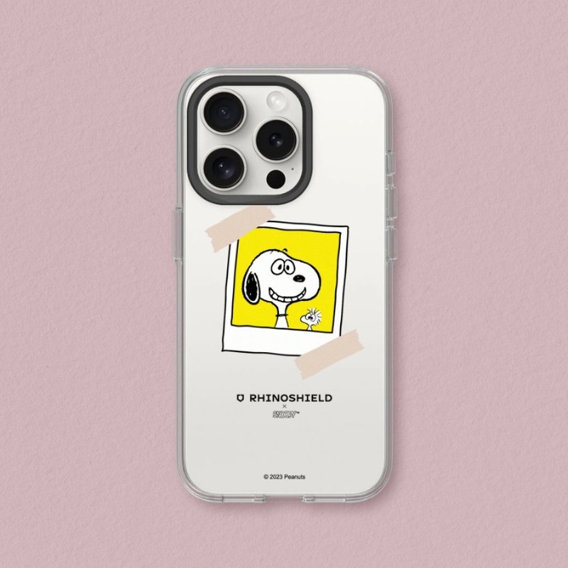 Clear transparent anti-fall phone case∣Snoopy/Polaroid-come! Smile for iPhone - อุปกรณ์เสริมอื่น ๆ - พลาสติก หลากหลายสี