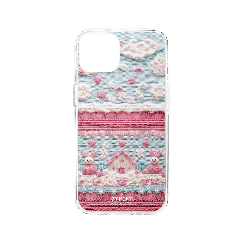 Cozy Rabbit House gelhard case (+MagSafe option) - เคส/ซองมือถือ - วัสดุอื่นๆ สีแดง