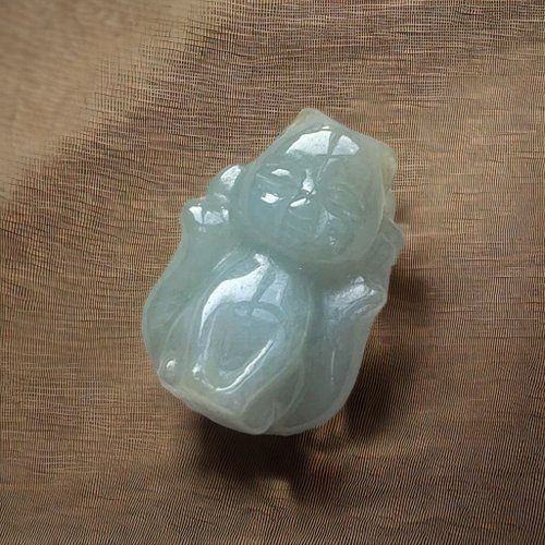 瓔珞珠寶盒 E.L.Jewelry Box 冰糯綠翡翠九尾狐擺飾 | 天然緬甸玉翡翠A貨