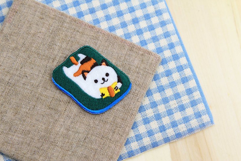 Love to read meow meow self-adhesive embroidered cloth stickers-baby meow meow series - เย็บปัก/ถักทอ/ใยขนแกะ - งานปัก 