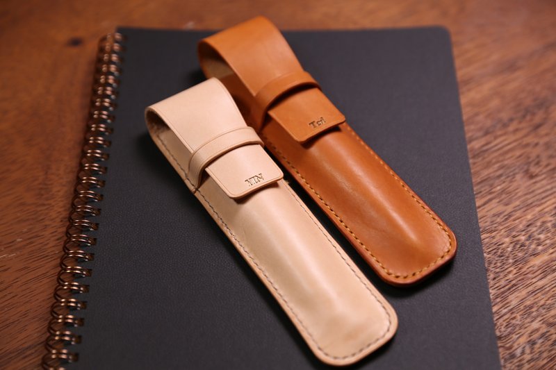 Simple pen case - กล่องดินสอ/ถุงดินสอ - หนังแท้ 