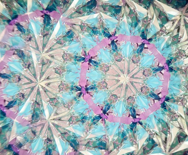 万華鏡 雨上がりの紫陽花 - ショップ GlassNique（グラスニーク