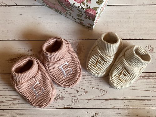 OwlOnBoard Organic cotton baby boy shoes baby booties new baby girl gift shoes